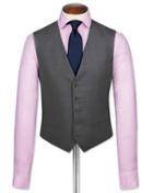 Charles Tyrwhitt Charles Tyrwhitt Grey End-on-end Business Suit Wool Waistcoat Size W36