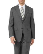 Charles Tyrwhitt Charcoal Classic Fit Panama Puppytooth Business Suit Wool Jacket Size 38 By Charles Tyrwhitt
