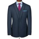 Charles Tyrwhitt Mid Blue Slim Fit Spencer Birdseye Business Suit Wool Jacket Size 42 By Charles Tyrwhitt