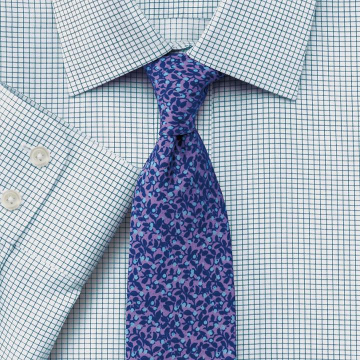 Charles Tyrwhitt Charles Tyrwhitt Extra Slim Fit Non-iron Windsor Check Green Shirt