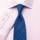 Charles Tyrwhitt Charles Tyrwhitt Slim Fit Fine Stripe Pink Cotton Dress Shirt Size 15.5/37