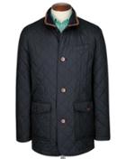 Charles Tyrwhitt Charles Tyrwhitt Navy Quilted Cotton Jacket Size 36