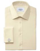 Charles Tyrwhitt Classic Fit Egyptian Cotton Cavalry Twill Yellow Dress Shirt French Cuff Size 15/34 By Charles Tyrwhitt