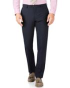 Charles Tyrwhitt Charles Tyrwhitt Navy Stripe Slim Fit Summer Business Suit Wool Pants Size W30 L38