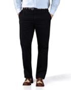  Navy Slim Fit Flat Front Washed Cotton Chino Pants Size W30 L30 By Charles Tyrwhitt