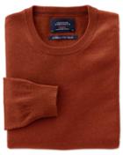Charles Tyrwhitt Charles Tyrwhitt Orange Cotton Cashmere Crew Neck Jumper
