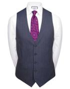  Airforce Stripe Slim Fit Panama Business Suit Wool Vests Size W38 By Charles Tyrwhitt