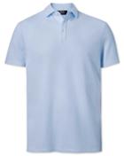  Sky Blue Puppytooth Textured Cotton Polo Size Medium By Charles Tyrwhitt