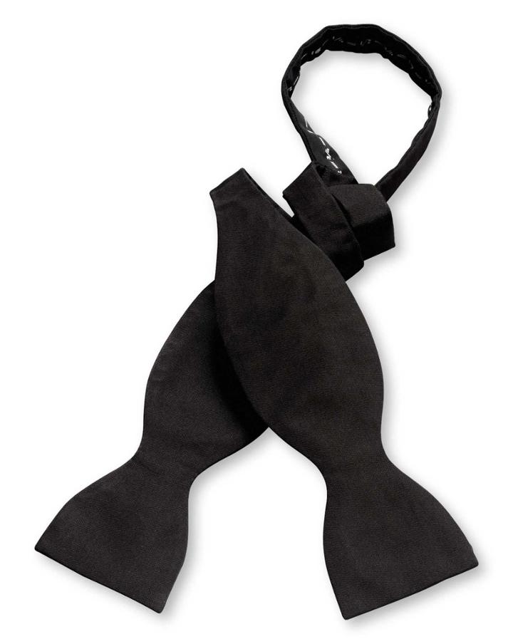 Charles Tyrwhitt Black Silk Barathea Self-tie Bow Tie By Charles Tyrwhitt