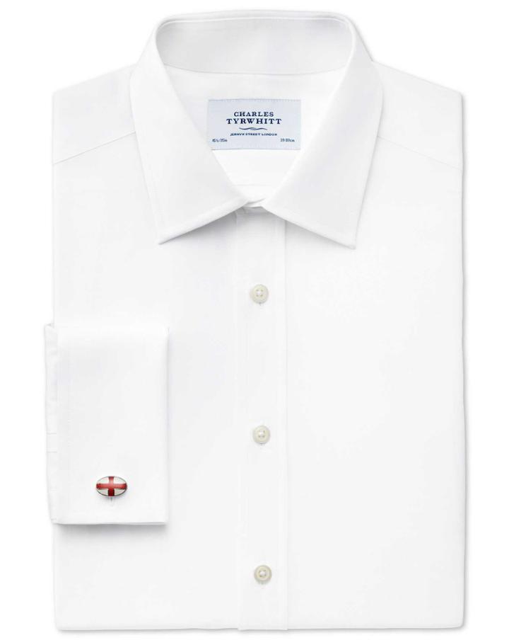 Charles Tyrwhitt Charles Tyrwhitt Extra Slim Fit Egyptian Cotton Poplin White Shirt