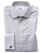 Charles Tyrwhitt Slim Fit Non-iron Twill Grey Cotton Dress Shirt French Cuff Size 14.5/33 By Charles Tyrwhitt