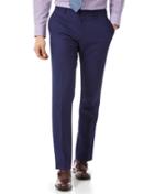  Royal Blue Slim Fit Merino Business Suit Wool Pants Size W30 L38 By Charles Tyrwhitt