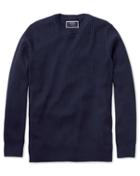  Navy Merino Rib Crew Neck Merino Wool Sweater Size Large By Charles Tyrwhitt