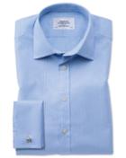 Charles Tyrwhitt Classic Fit Oxford Sky Blue Cotton Dress Shirt Single Cuff Size 15/34 By Charles Tyrwhitt