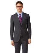  Grey Check Slim Fit Italian Suit Wool Jacket Size 38 By Charles Tyrwhitt