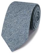  Blue Silk Donegal English Luxury Tie By Charles Tyrwhitt