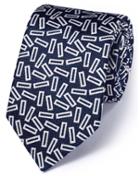  Royal And White Silk English Luxury End-on-end Tie By Charles Tyrwhitt