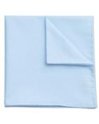  Sky Blue Classic Plain Cotton Pocket Square By Charles Tyrwhitt