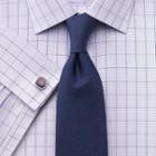 Charles Tyrwhitt Charles Tyrwhitt Slim Fit Non-iron Check Lilac Cotton Dress Shirt Size 15.5/37