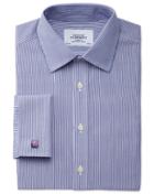 Charles Tyrwhitt Charles Tyrwhitt Classic Fit Non-iron Bengal Stripe Navy Shirt