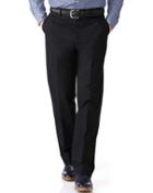 Charles Tyrwhitt Charles Tyrwhitt Dark Navy Classic Fit Cotton Flannel Trouser Size W32 L30