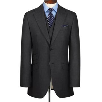 Charles Tyrwhitt Charles Tyrwhitt Charcoal British Panama Slim Fit Luxury Suit Jacket (36 Regular)
