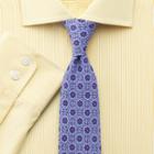 Charles Tyrwhitt Charles Tyrwhitt Slim Fit Semi-spread Collar Egyptian Cotton Soft Touch Bengal Stripe Yellow Shirt