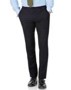  Navy Stripe Slim Fit Twill Business Suit Wool Pants Size W38 L32 By Charles Tyrwhitt