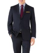 Charles Tyrwhitt Navy Classic Fit Hairline Business Suit Wool Jacket Size 40 By Charles Tyrwhitt