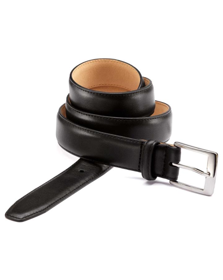 Charles Tyrwhitt Black Leather Dress Belt Size 30-32 By Charles Tyrwhitt
