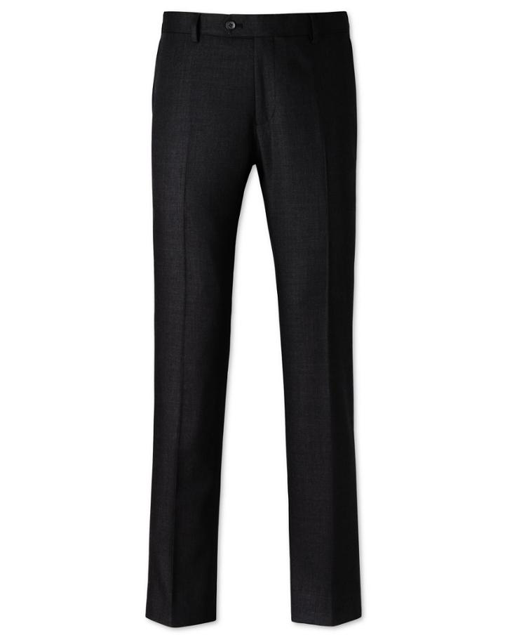 Charles Tyrwhitt Charles Tyrwhitt Charcoal Slim Fit Business Suit Wool Pants Size W34 L32