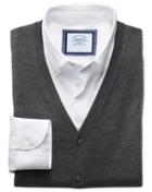 Charles Tyrwhitt Charcoal Merino Wool Vest Size Small By Charles Tyrwhitt