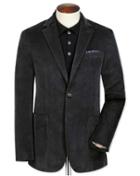 Charles Tyrwhitt Slim Fit Grey Stretch Cord Cotton Jacket Size 40 By Charles Tyrwhitt