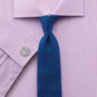 Charles Tyrwhitt Charles Tyrwhitt Extra Slim Fit Semi-spread Collar Egyptian Cotton Bengal Stripe Pink Dress Shirt Size 17/36