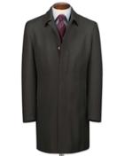 Charles Tyrwhitt Charcoal Herringbone Wool Car Wool Coat Size 36 By Charles Tyrwhitt