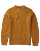  Dark Yellow Chunky Merino Crew Neck 100percent Merino Wool Sweater Size Large By Charles Tyrwhitt
