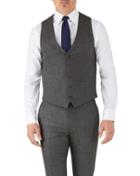 Charles Tyrwhitt Silver Adjustable Fit Flannel Business Suit Wool Vest Size W48 By Charles Tyrwhitt