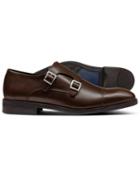  Brown Silverwell Toe Cap Monk Shoes Size 9.5 By Charles Tyrwhitt
