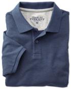 Charles Tyrwhitt Charles Tyrwhitt Slim Fit Indigo Pique Cotton Polo Size Xs