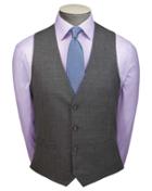  Grey Adjustable Fit Merino Business Suit Merino Wool Waistcoat Size W36 By Charles Tyrwhitt