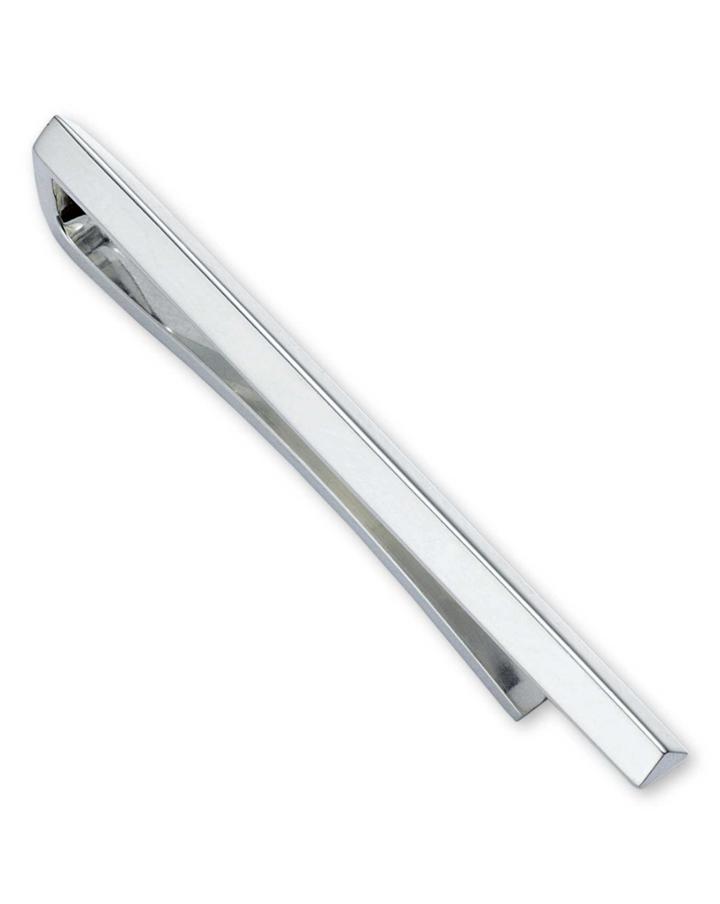  Silver Plated Tie Clip By Charles Tyrwhitt