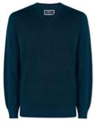  Teal Merino V Neck 100percent Merino Wool Sweater Size Large By Charles Tyrwhitt