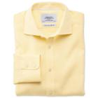 Charles Tyrwhitt Charles Tyrwhitt Yellow Soft Touch Pinpoint Non-iron Semi-spread Slim Fit Shirt (15 - 35)