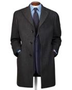  Grey Wool And Cashmere Epsom Overwool/cashmere Coat Size 36 By Charles Tyrwhitt