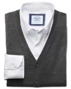 Charles Tyrwhitt Charcoal Merino Wool Vest Size Large By Charles Tyrwhitt