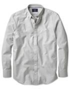 Charles Tyrwhitt Charles Tyrwhitt Slim Fit Modern Oxford Grey Fleck Cotton Dress Shirt Size Large