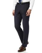  Navy Stripe Slim Fit Flannel Business Suit Wool Pants Size W32 L32 By Charles Tyrwhitt