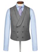 Charles Tyrwhitt Silver British Panama Luxury Suit Wool Vest Size W36 By Charles Tyrwhitt