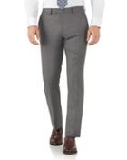 Charles Tyrwhitt Grey Slim Fit Italian Suit Wool Pants Size W36 L32 By Charles Tyrwhitt