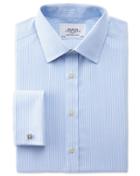 Charles Tyrwhitt Charles Tyrwhitt Classic Fit Non-iron Bengal Stripe Sky Blue Shirt